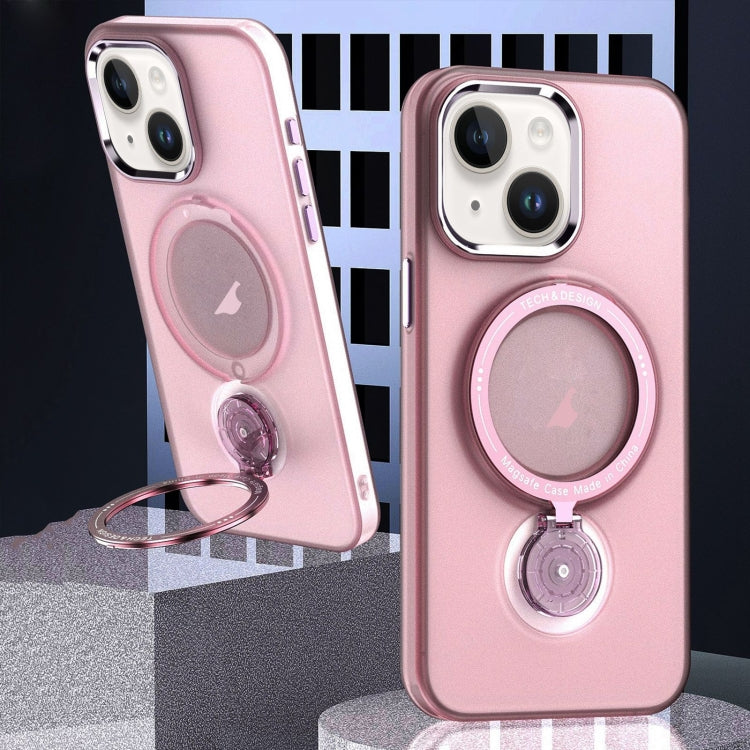 For iPhone 15 Rotation Holder MagSafe Phone Case