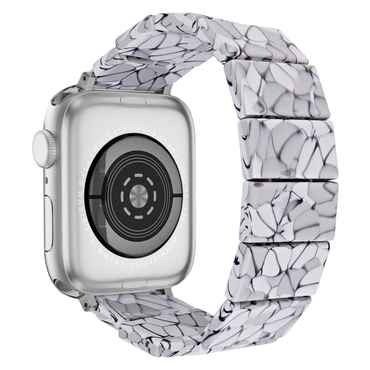 For Apple Watch 46mm / 49mm / 45mm / 44mm Stretch Rope Square Resin Watch Band