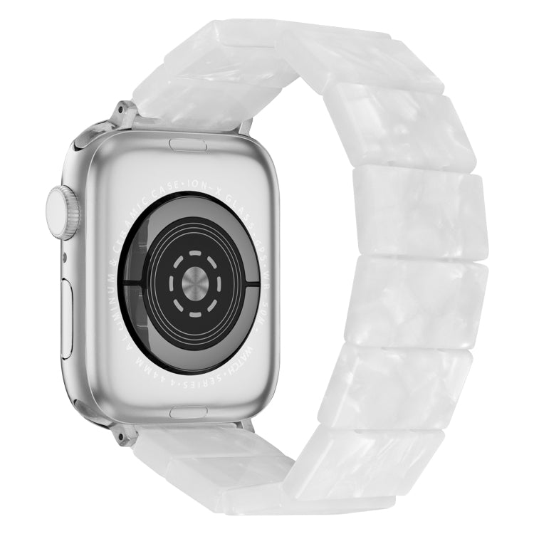 For Apple Watch 46mm / 49mm / 45mm / 44mm Stretch Rope Square Resin Watch Band