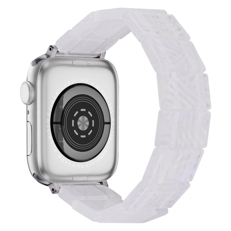 For Apple Watch 46mm / 49mm / 45mm / 44mm Stretch Rope Square Resin Watch Band