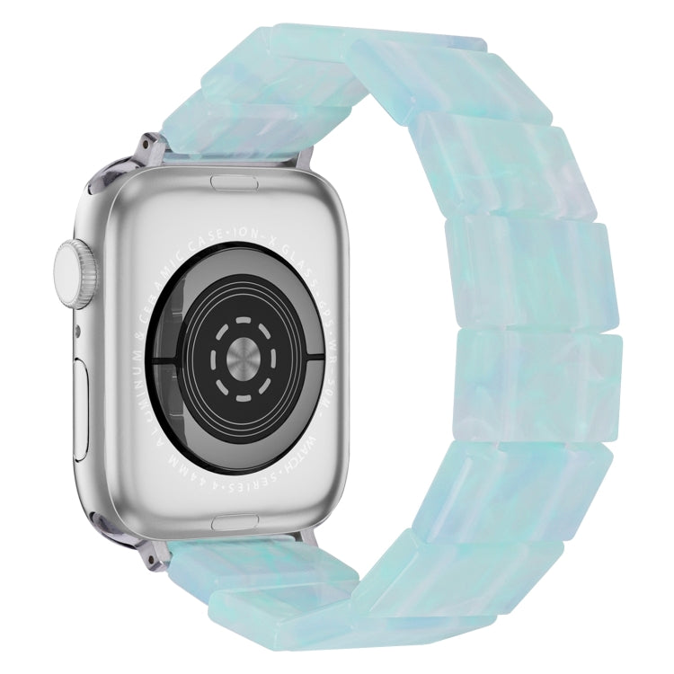 For Apple Watch 46mm / 49mm / 45mm / 44mm Stretch Rope Square Resin Watch Band