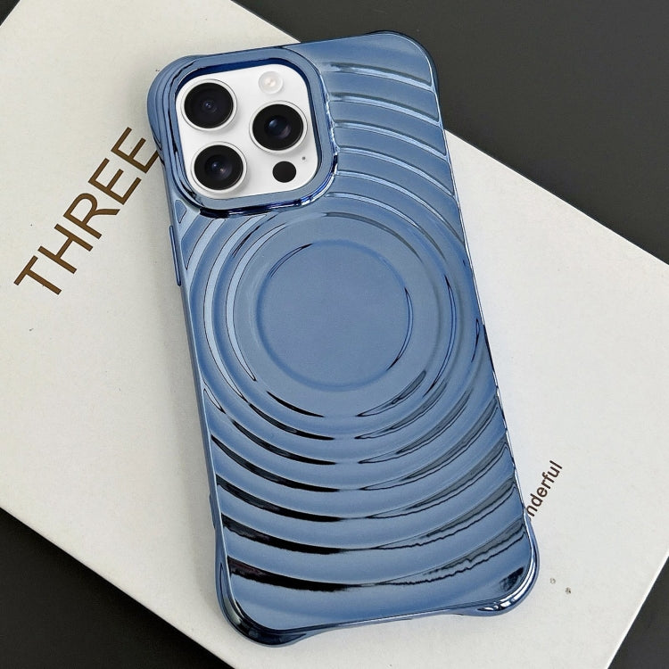 For iPhone 12 Pro Electroplating Wave MagSafe Phone Case