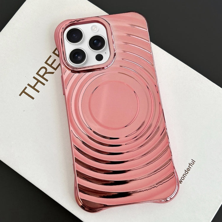 For iPhone 11 Pro Max Electroplating Wave MagSafe Phone Case