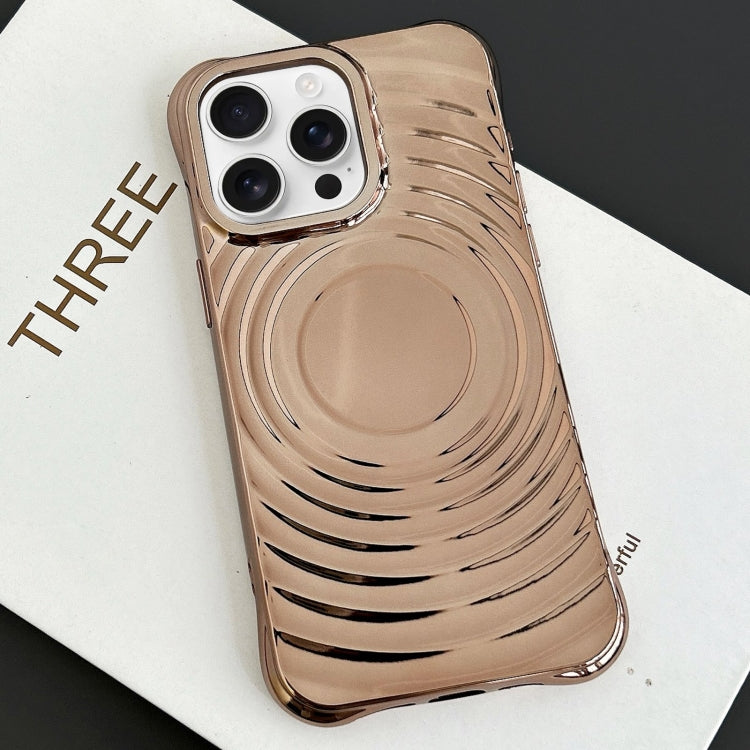 For iPhone 11 Pro Electroplating Wave MagSafe Phone Case