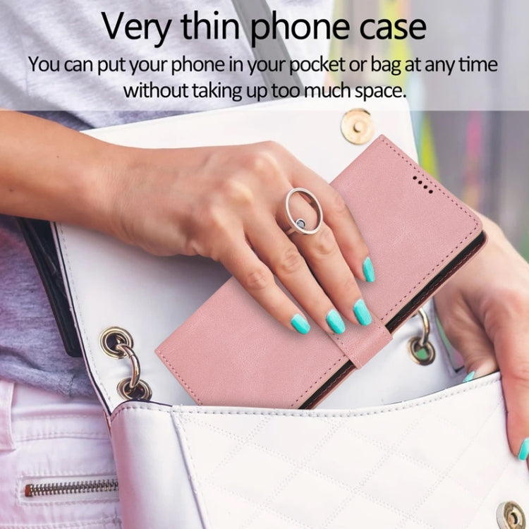 For Samsung Galaxy S24 Ultra 5G Fantasy Skin-feel Calfskin Texture Leather Phone Case