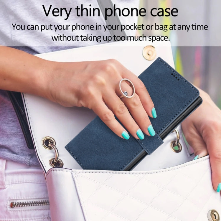 For Samsung Galaxy S25 Ultra 5G Fantasy Skin-feel Calfskin Texture Leather Phone Case