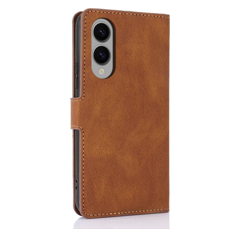 For Samsung Galaxy S25 Edge 5G Fantasy Skin-feel Calfskin Texture Leather Phone Case