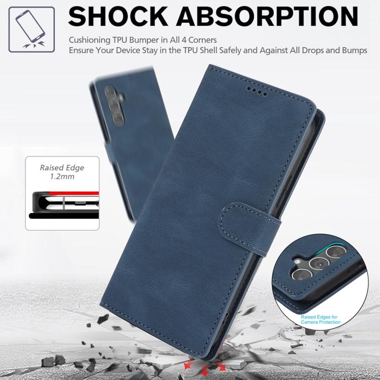 For Samsung Galaxy S26 5G Fantasy Skin-feel Calfskin Texture Leather Phone Case
