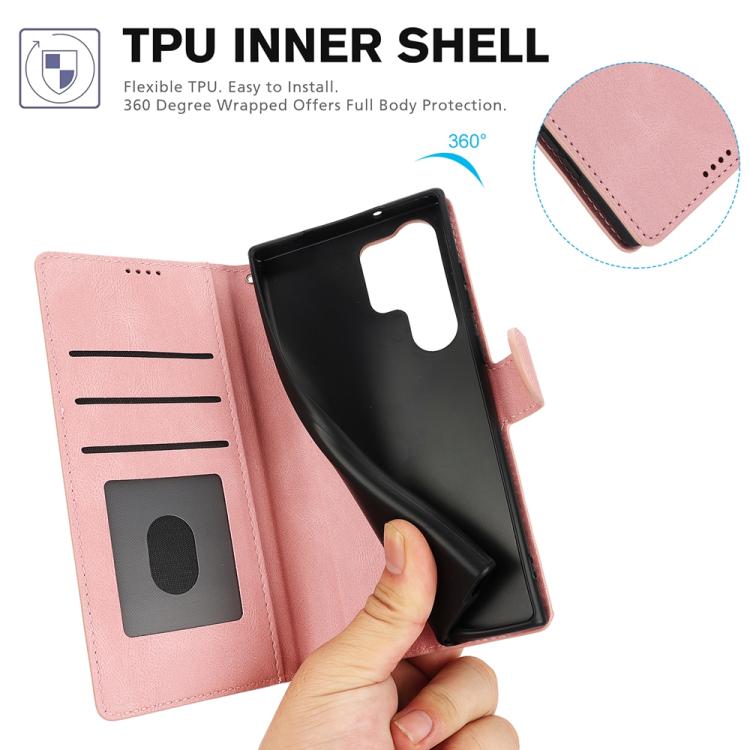 For Samsung Galaxy S26 Ultra 5G Fantasy Skin-feel Calfskin Texture Leather Phone Case