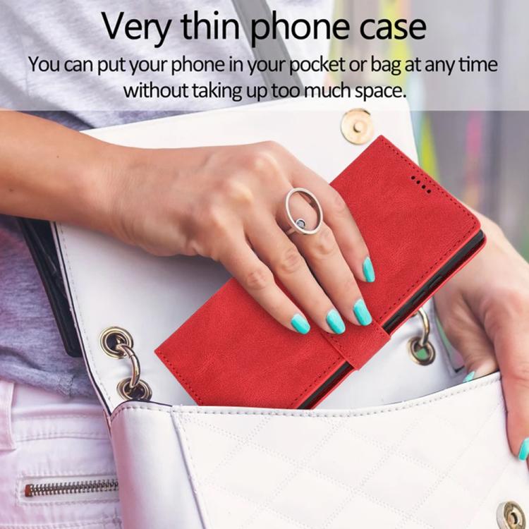For Samsung Galaxy S26 Ultra 5G Fantasy Skin-feel Calfskin Texture Leather Phone Case