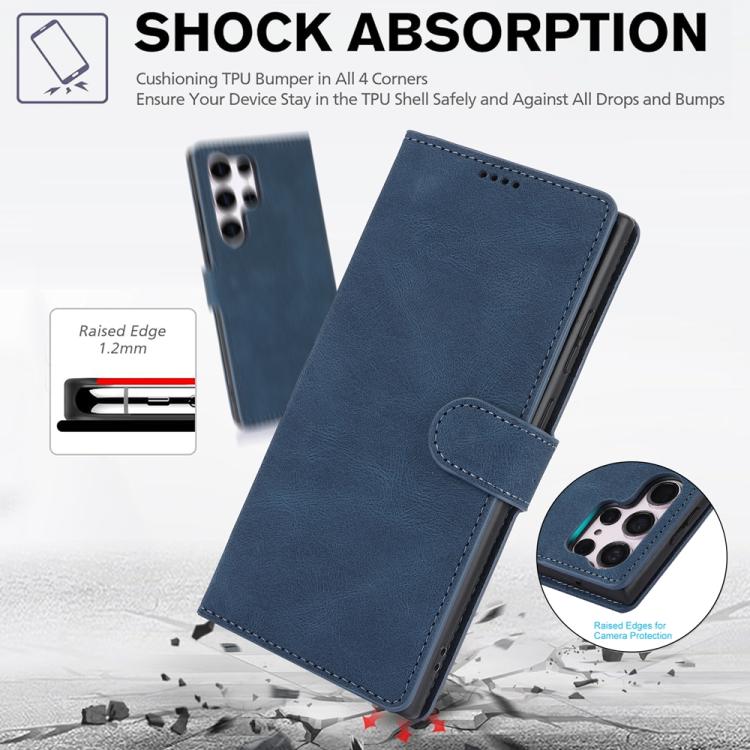 For Samsung Galaxy S26 Ultra 5G Fantasy Skin-feel Calfskin Texture Leather Phone Case
