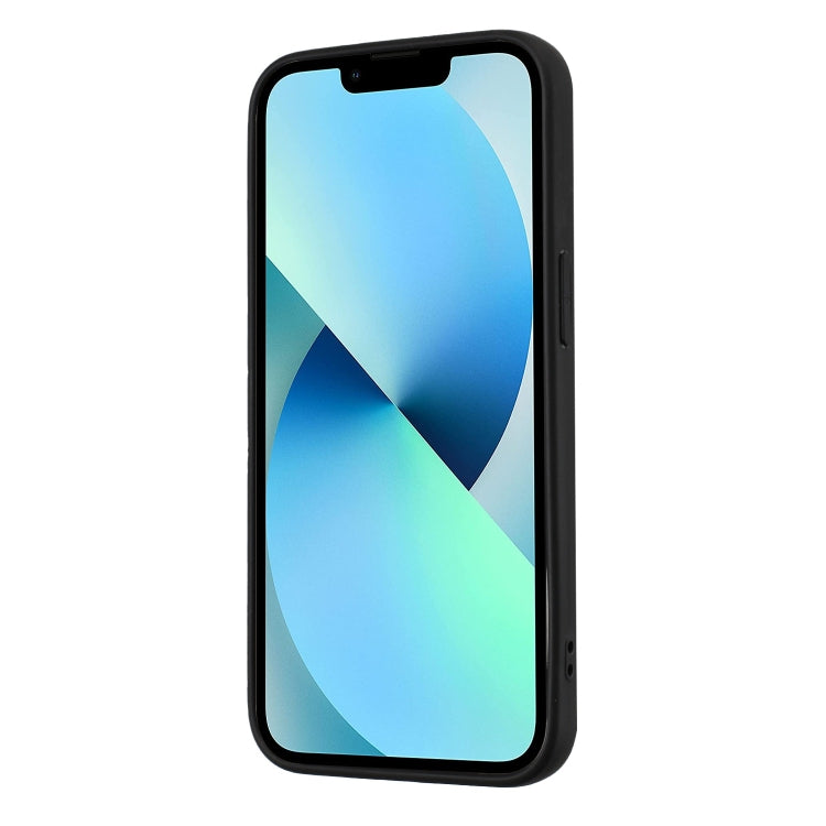 For iPhone 14 Plus Matte Ring Holder TPU Phone Case