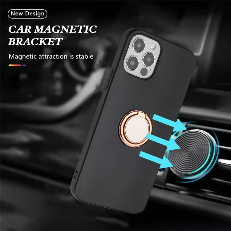 For iPhone 11 Matte Ring Holder TPU Phone Case