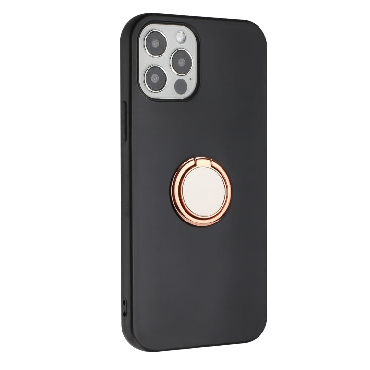For iPhone 11 Pro Matte Ring Holder TPU Phone Case