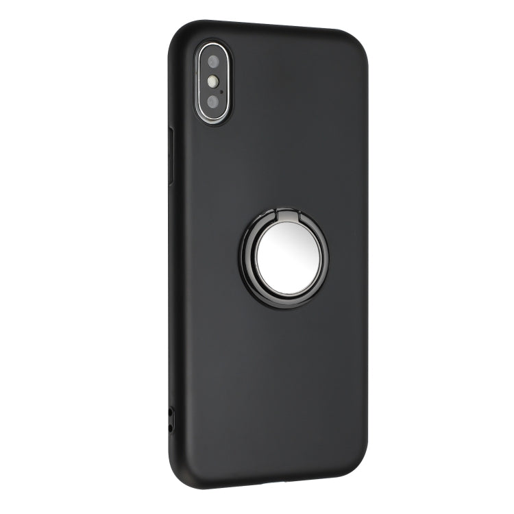 For iPhone XS Max Matte Ring Holder TPU Phone Case
