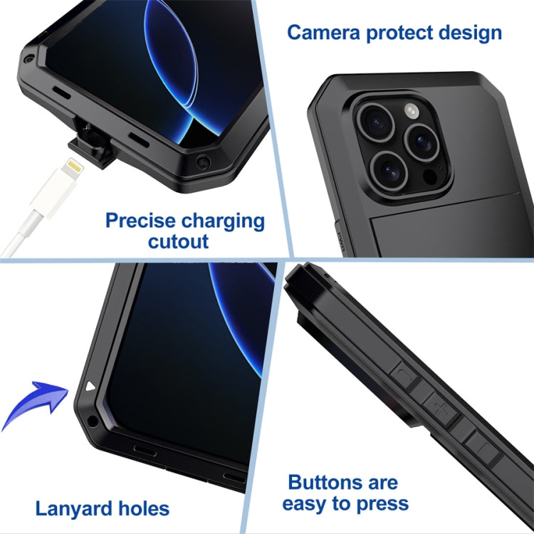 For iPhone 16 Pro Shockproof IP54 Life Waterproof Phone Case