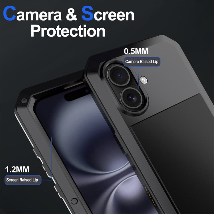 For iPhone 16 Plus Shockproof IP54 Life Waterproof Phone Case
