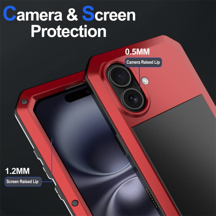 For iPhone 16 Plus Shockproof IP54 Life Waterproof Phone Case