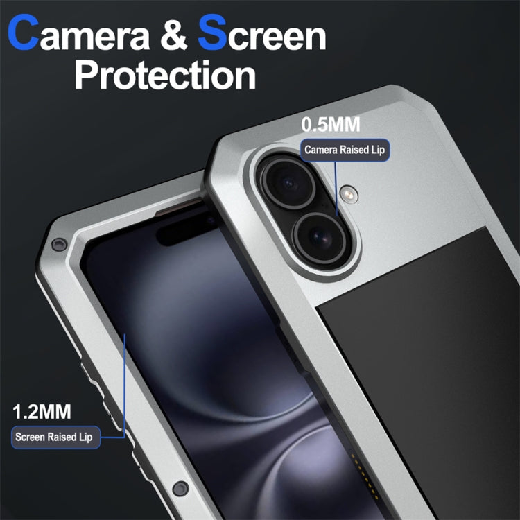 For iPhone 16 Plus Shockproof IP54 Life Waterproof Phone Case