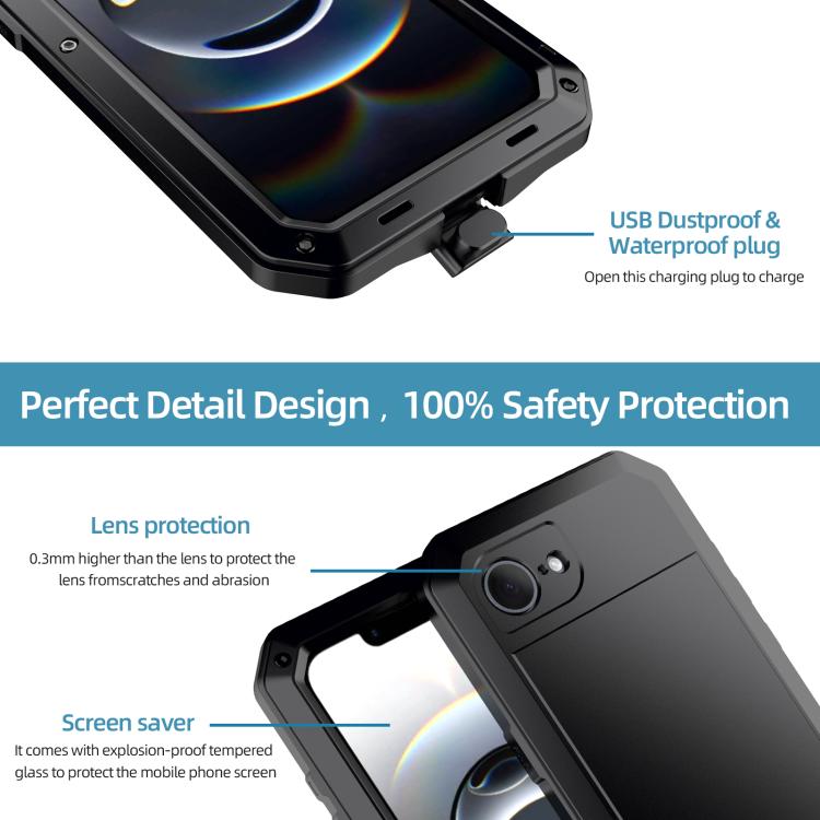 For iPhone 17e / 16e Shockproof IP54 Life Waterproof Phone Case