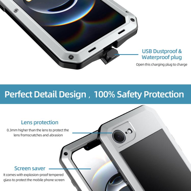 For iPhone 17e / 16e Shockproof IP54 Life Waterproof Phone Case