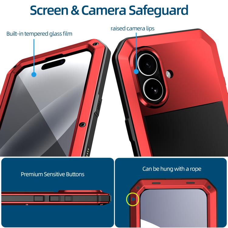 For iPhone 17 Shockproof IP54 Life Waterproof Phone Case