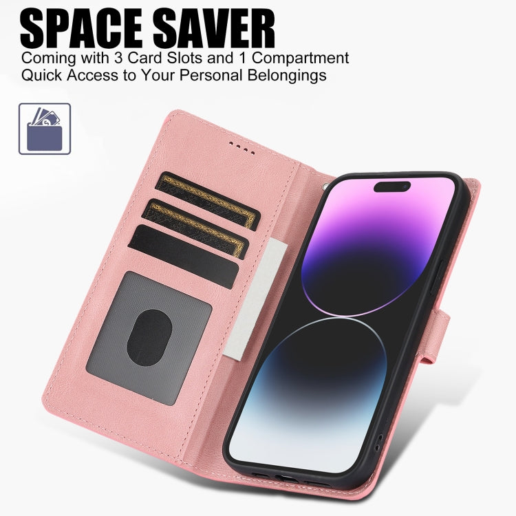 For iPhone 15 Pro Max Fantasy Skin-feel Calfskin Texture Leather Phone Case