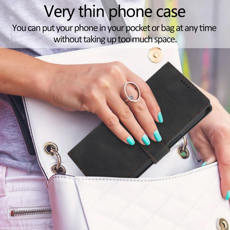 For iPhone 15 Pro Max Fantasy Skin-feel Calfskin Texture Leather Phone Case