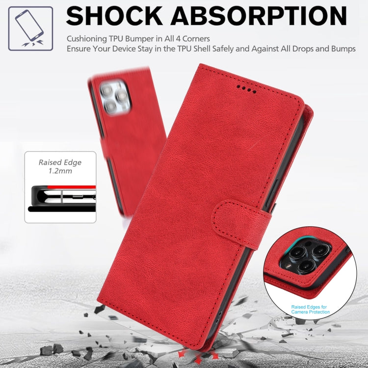 For iPhone 15 Pro Max Fantasy Skin-feel Calfskin Texture Leather Phone Case