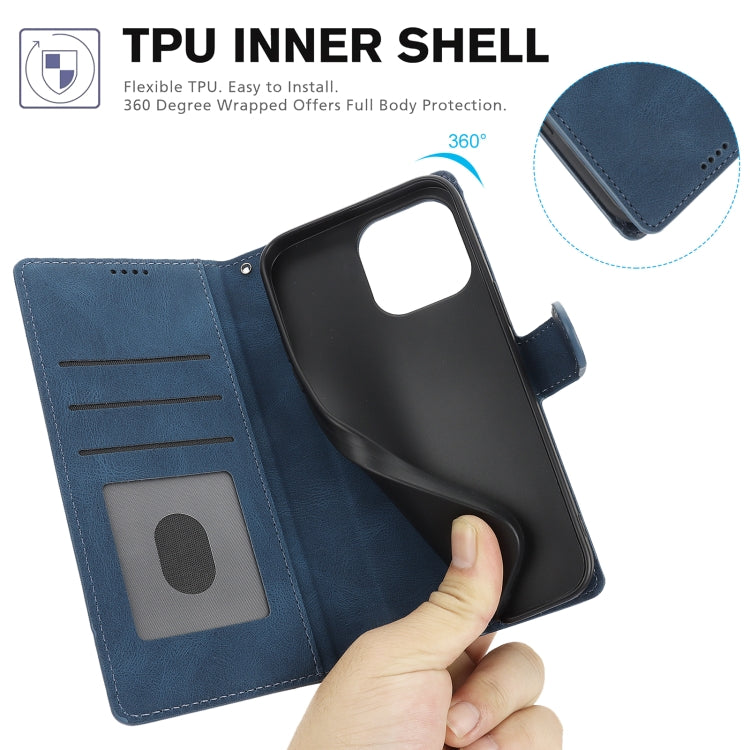For iPhone 15 Pro Max Fantasy Skin-feel Calfskin Texture Leather Phone Case