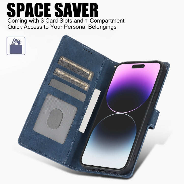 For iPhone 15 Pro Max Fantasy Skin-feel Calfskin Texture Leather Phone Case