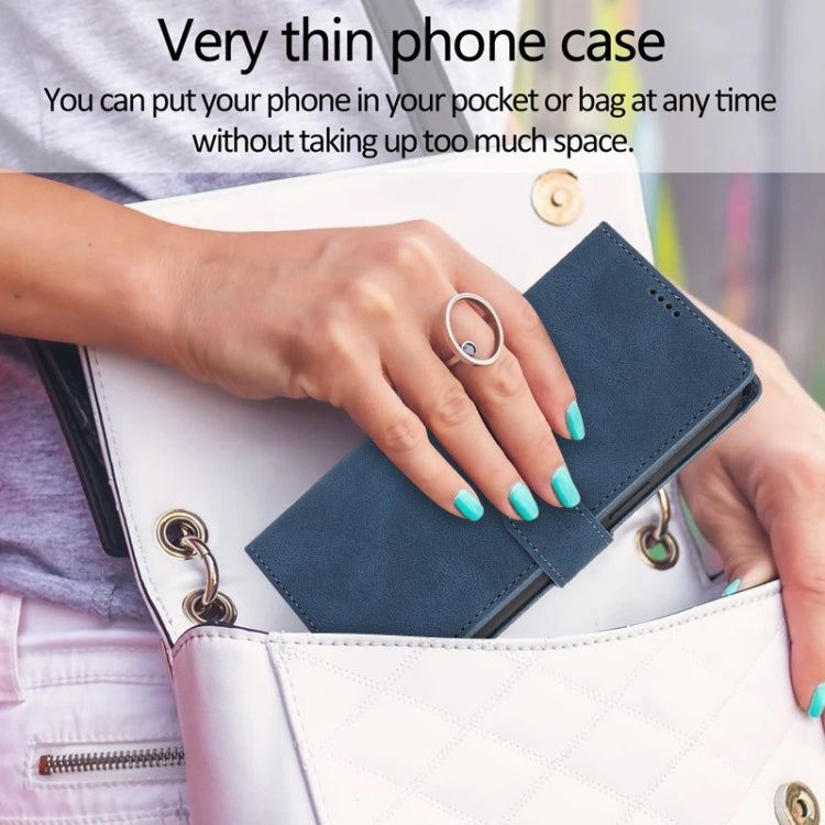 For iPhone 15 Pro Max Fantasy Skin-feel Calfskin Texture Leather Phone Case
