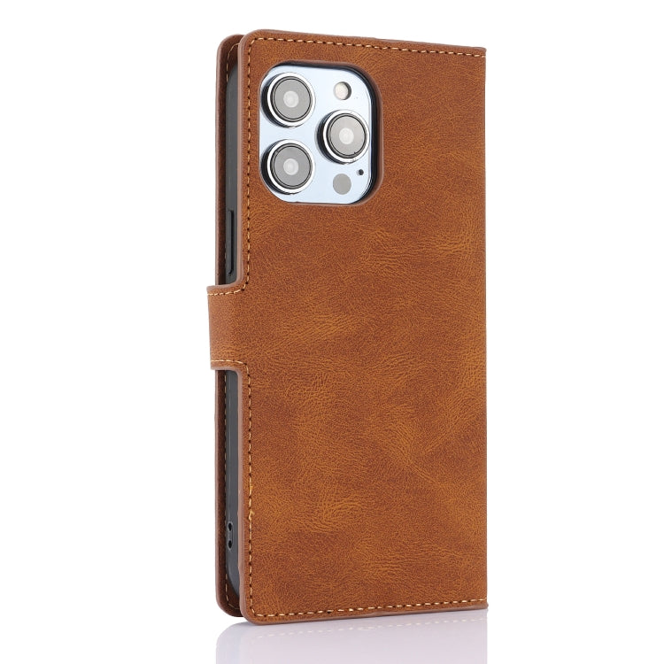 For iPhone 15 Pro Max Fantasy Skin-feel Calfskin Texture Leather Phone Case