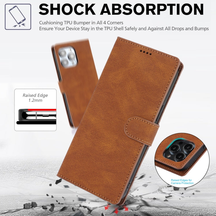 For iPhone 15 Pro Max Fantasy Skin-feel Calfskin Texture Leather Phone Case