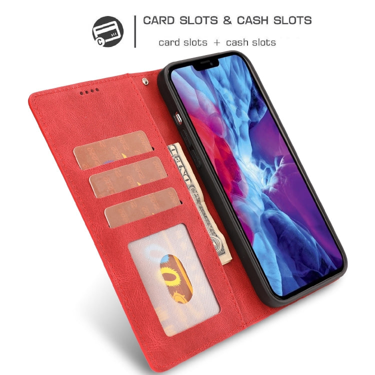 For iPhone 15 Plus / 14 Plus Fantasy Skin-feel Calfskin Texture Leather Phone Case