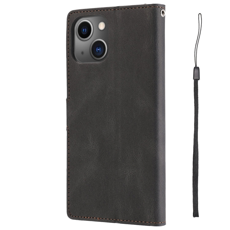 For iPhone 14 Fantasy Skin-feel Calfskin Texture Leather Phone Case