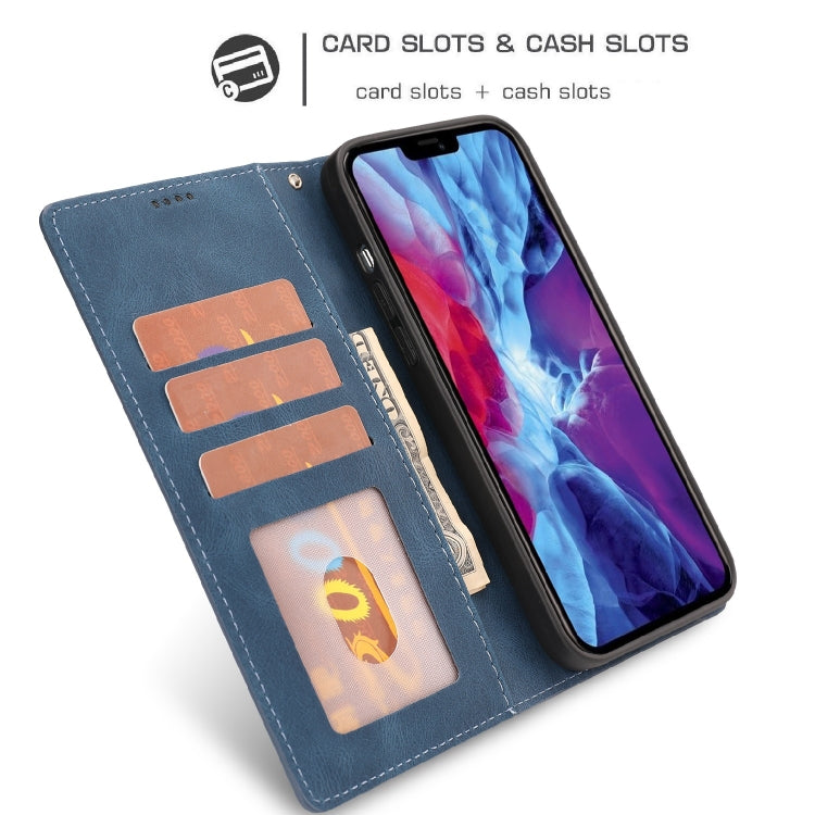 For iPhone 14 Fantasy Skin-feel Calfskin Texture Leather Phone Case