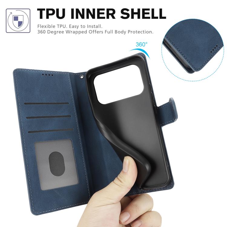 For iPhone 17 Pro Max Fantasy Skin-feel Calfskin Texture Leather Phone Case