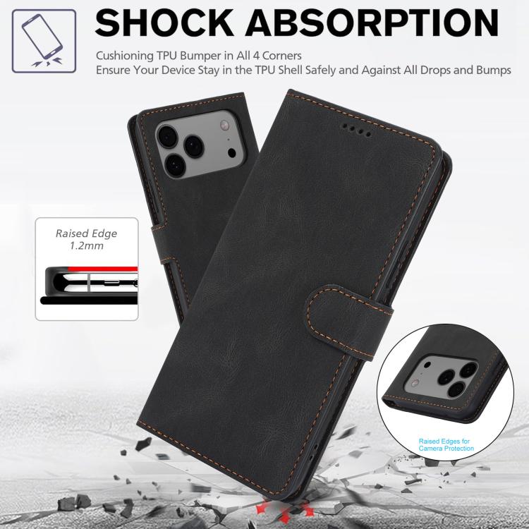 For iPhone 17 Pro Fantasy Skin-feel Calfskin Texture Leather Phone Case