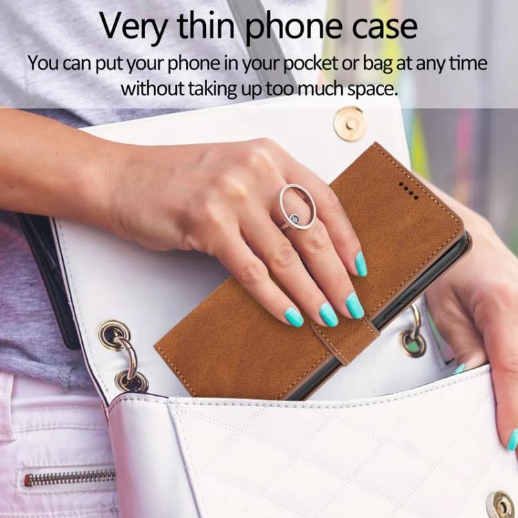 For iPhone 17 Pro Fantasy Skin-feel Calfskin Texture Leather Phone Case