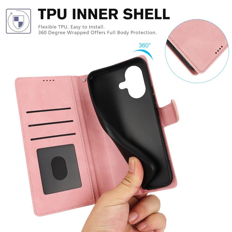 For iPhone 17 Fantasy Skin-feel Calfskin Texture Leather Phone Case