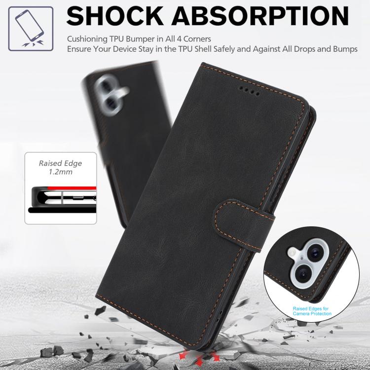 For iPhone 17 Fantasy Skin-feel Calfskin Texture Leather Phone Case