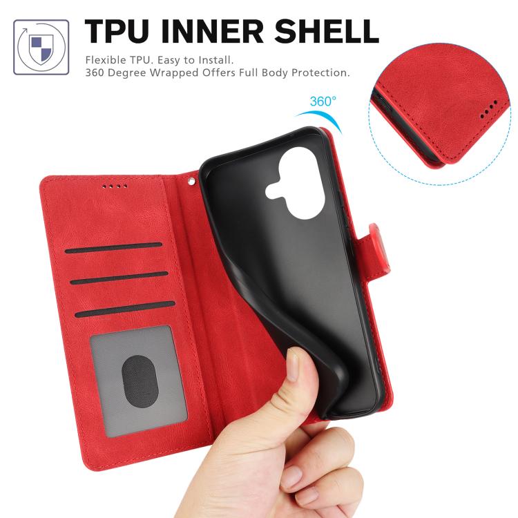 For iPhone 17 Fantasy Skin-feel Calfskin Texture Leather Phone Case