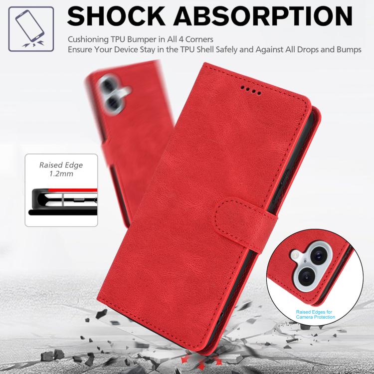 For iPhone 17 Fantasy Skin-feel Calfskin Texture Leather Phone Case