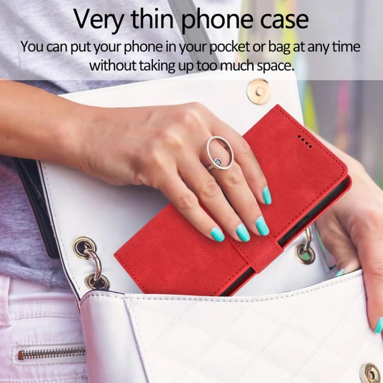 For iPhone 17 Fantasy Skin-feel Calfskin Texture Leather Phone Case