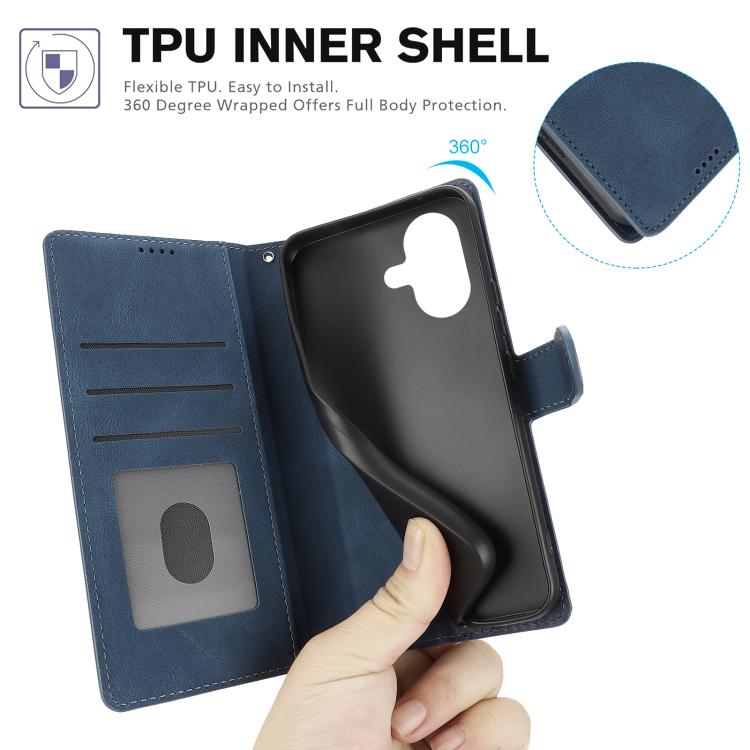 For iPhone 17 Fantasy Skin-feel Calfskin Texture Leather Phone Case