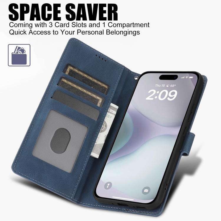 For iPhone 17 Fantasy Skin-feel Calfskin Texture Leather Phone Case