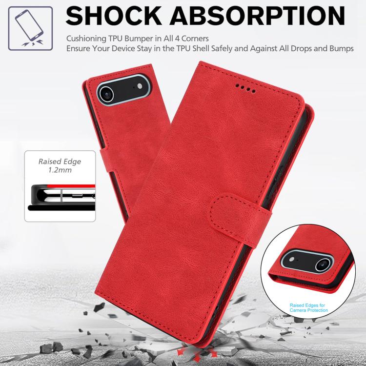 For iPhone Air Fantasy Skin-feel Calfskin Texture Leather Phone Case