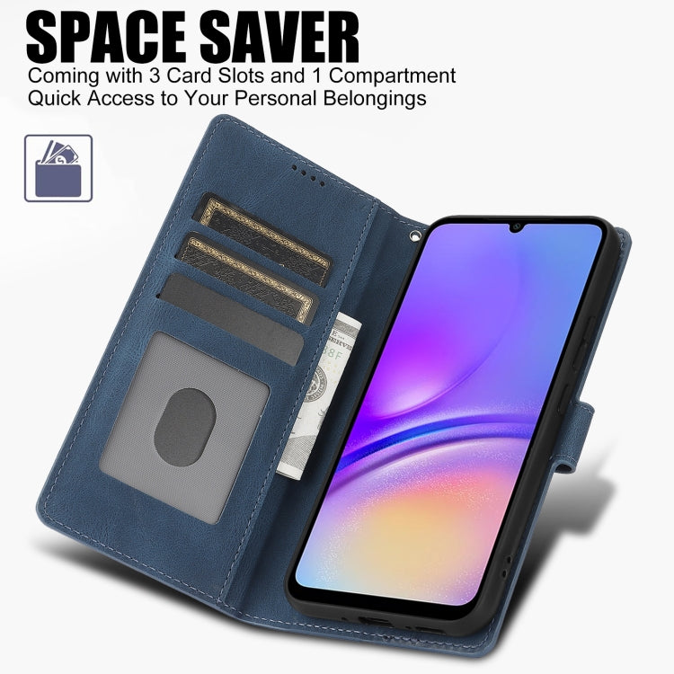 For Samsung Galaxy A05 4G Fantasy Skin-feel Calfskin Texture Leather Phone Case
