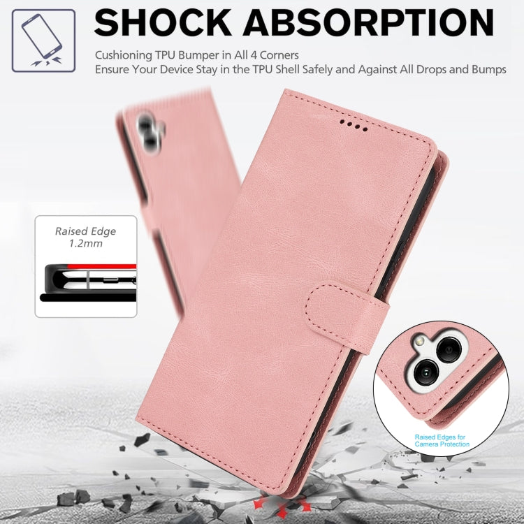 For Samsung Galaxy A06 4G Fantasy Skin-feel Calfskin Texture Leather Phone Case